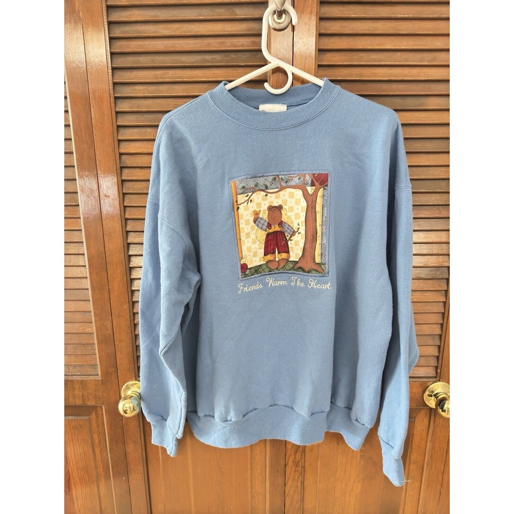 Vintage Cheek-O‎ Sportswear Grandma Sweatshirt Friends Warm The Heart Size XL